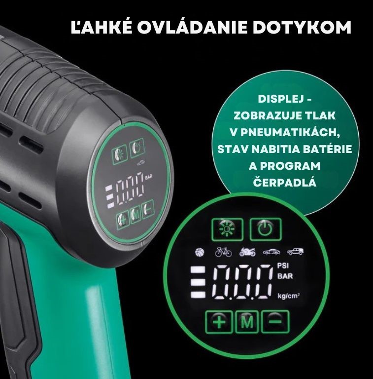 CleanMaxx AKU kompresor a ručný vysávač 2v1 AKV-19905 (5)